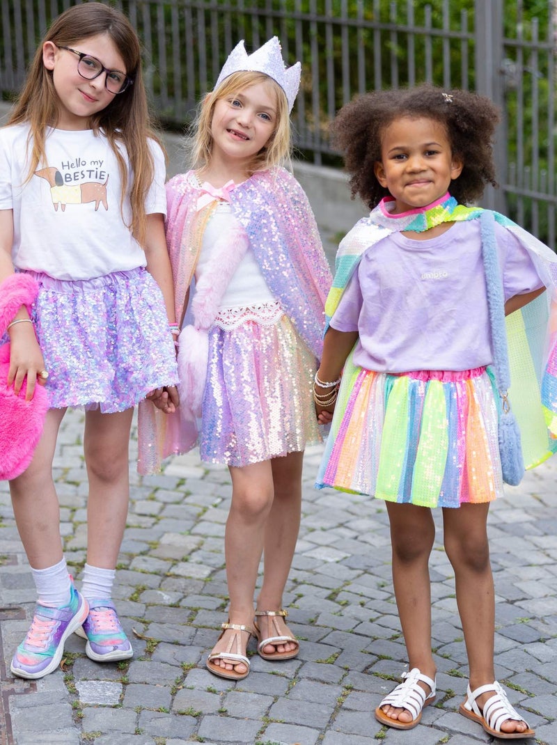 Great pretenders | déguisement enfant cape à sequins pastel Multicolore - Kiabi