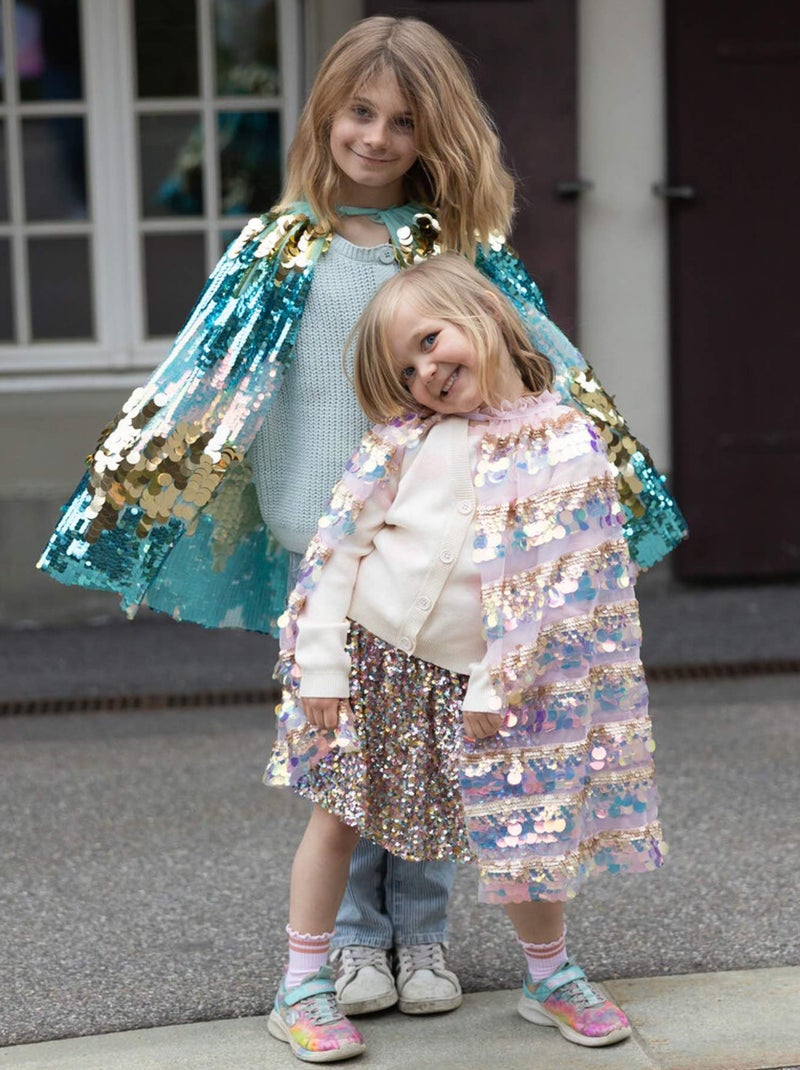 Great pretenders | déguisement enfant cape brillante the 5th avenue Rose - Kiabi