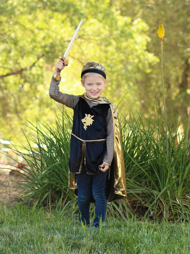 Great pretenders | déguisement enfant chevalier tunique cape couronne Doré/or - Kiabi