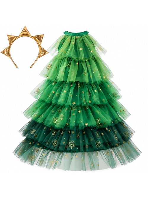 Great pretenders | déguisement enfant robe de princesse de noël avec serre tête - Kiabi
