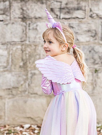 Great pretenders | déguisement enfant – robe de princesse licorne avec ailes