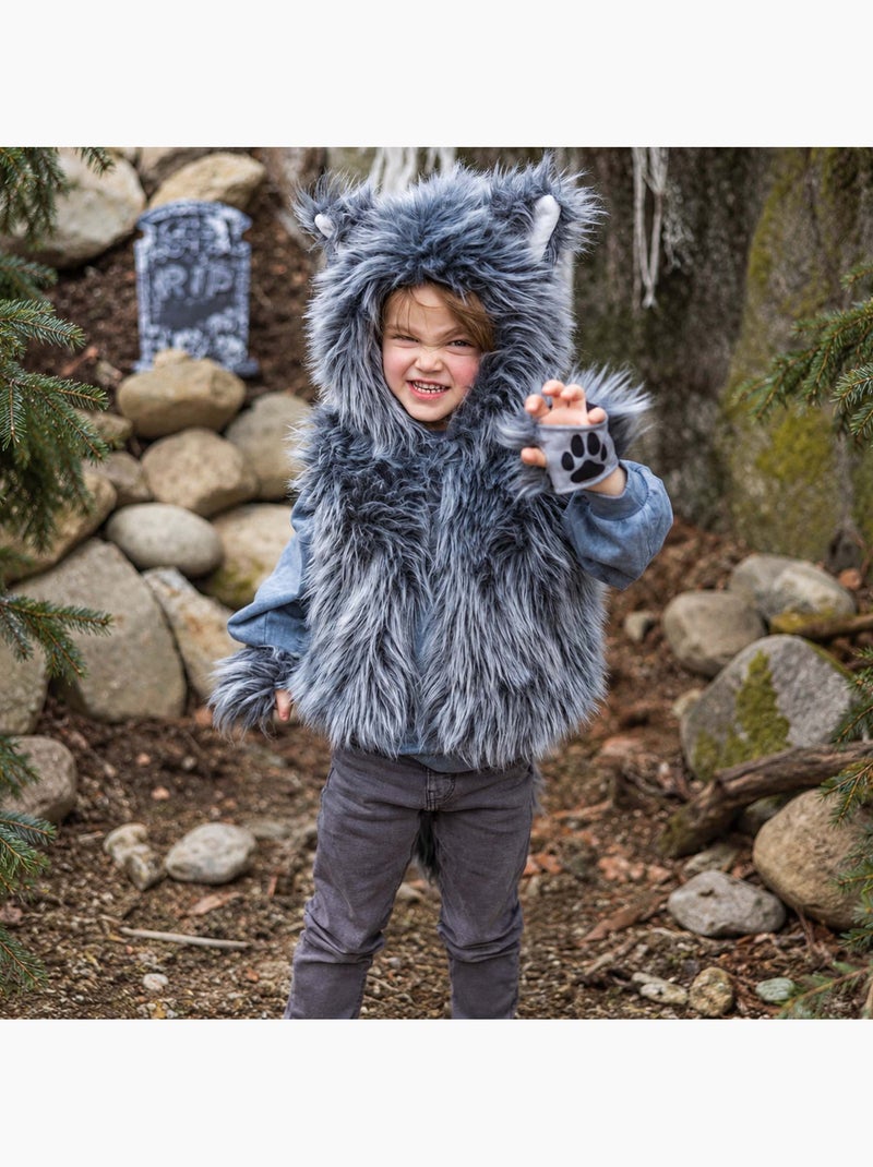 Great pretenders | déguisement enfant veste loup toute douce avec gants Gris - Kiabi