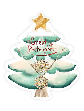 Great pretenders | ensemble collier et bague en strass flocon