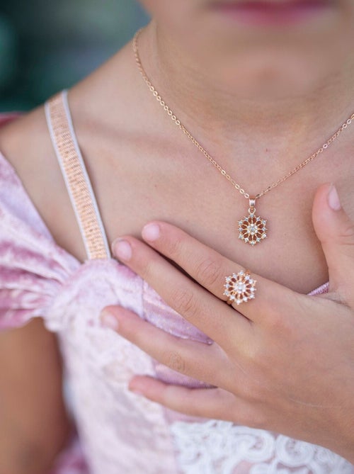 Great pretenders | ensemble collier et bague en strass flocon - Kiabi