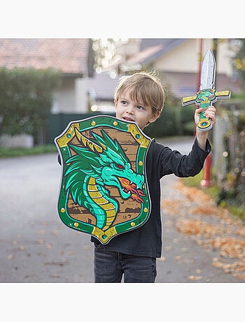 Great pretenders | epée de chevalier dragon vert en mousse
