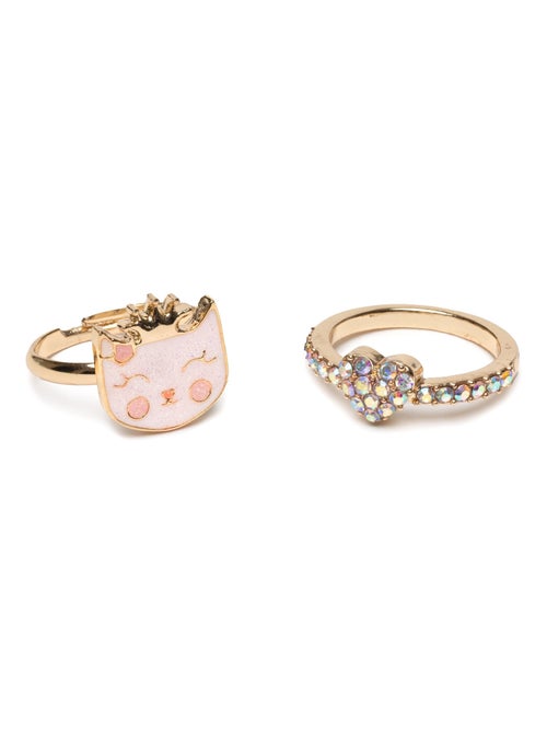 Great pretenders | set de 2 bagues ajustables kitty love - Kiabi