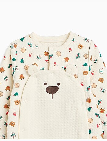 Grenouillère de noël en maille interlock, mo fashion