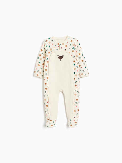 Grenouillère de noël en maille interlock, mo fashion - Kiabi