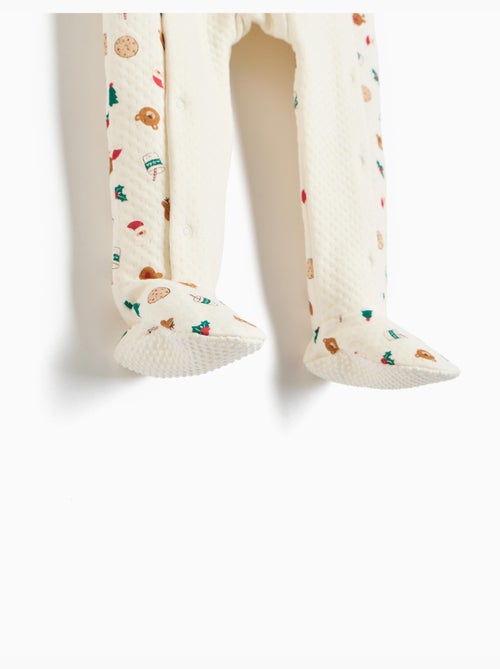 Grenouillère de noël en maille interlock, mo fashion - Kiabi