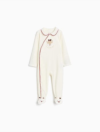 Grenouillère de noël en velours, mo fashion