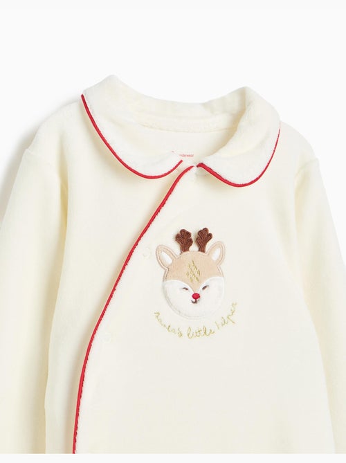 Grenouillère de noël en velours, mo fashion - Kiabi