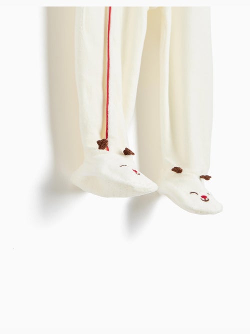 Grenouillère de noël en velours, mo fashion - Kiabi