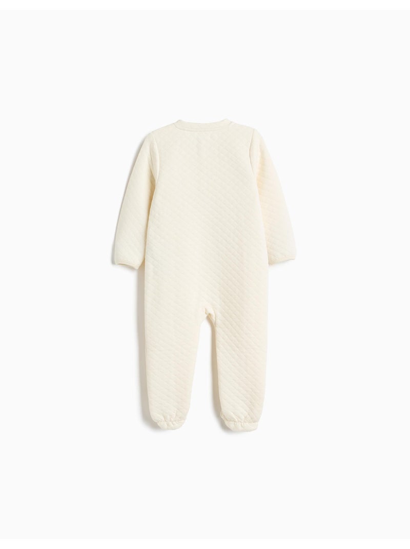 Grenouillère en maille interlock, mo fashion Beige - Kiabi