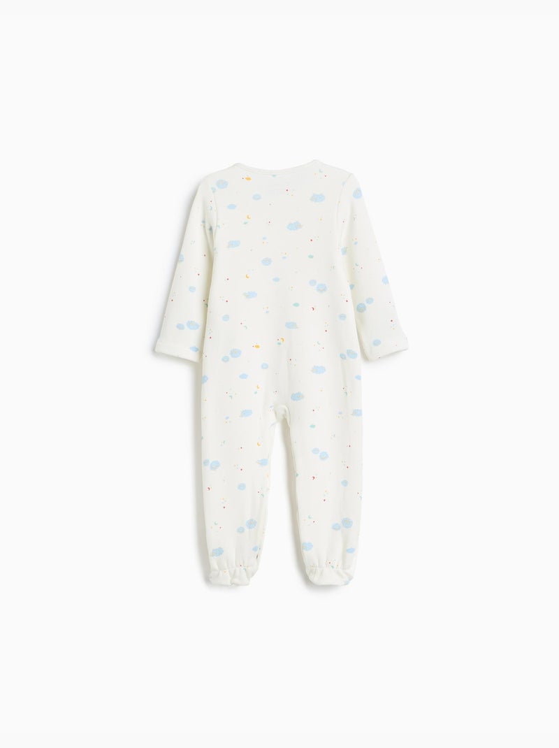 Grenouillère en molleton gratté, mo fashion Beige - Kiabi
