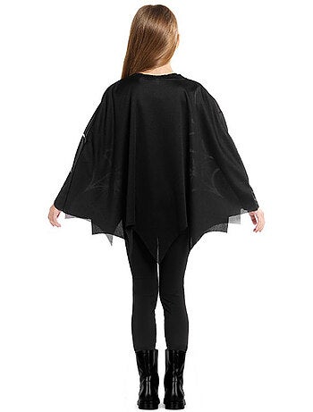 Griezelig spinnenwebkostuum of -poncho