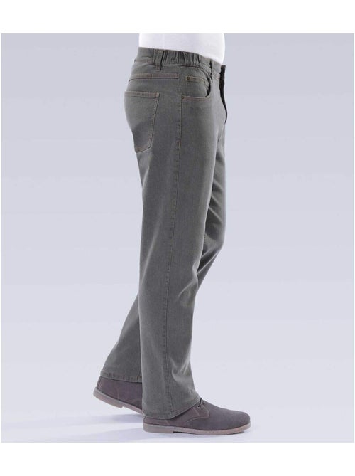 Grijze jeans met elastische zijkanten - ATLAS FOR MEN - Kiabi