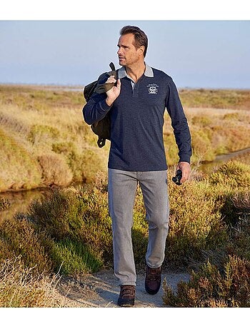 Zwarte stretch regular jeans - ATLAS FOR MEN