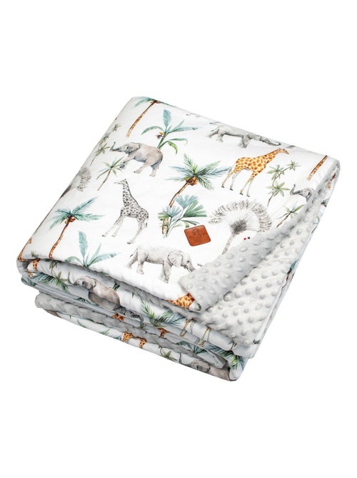 Groot plaid van minky, safari - Kiabi
