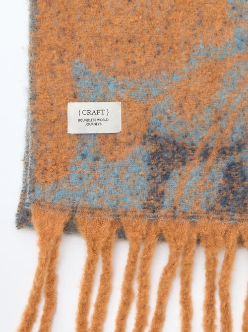 Grosse écharpe douce à franges - Kiabi