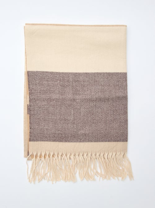 Grosse écharpe tricolore - Kiabi