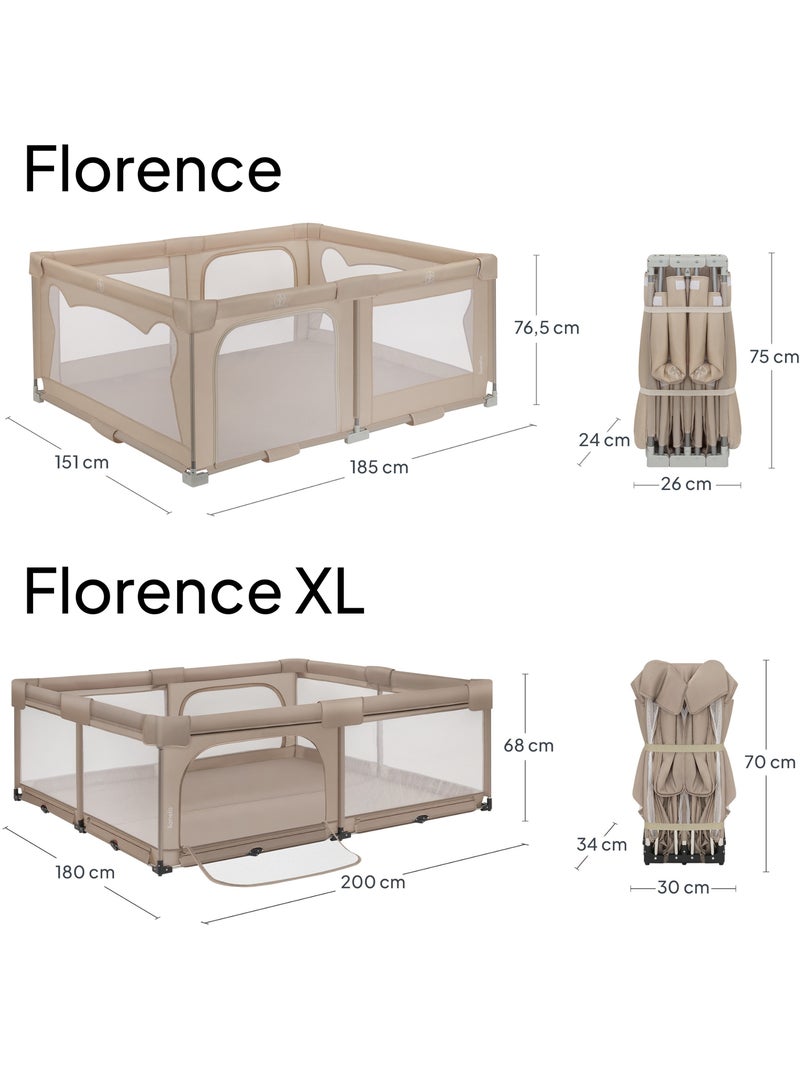 Grote Babybox LIONELO Florence - Snelle Montage - Ruim - Inclusief Reistas Beige - Kiabi