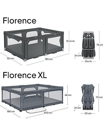 Grote Babybox LIONELO Florence - Snelle Montage - Ruim - Inclusief Reistas