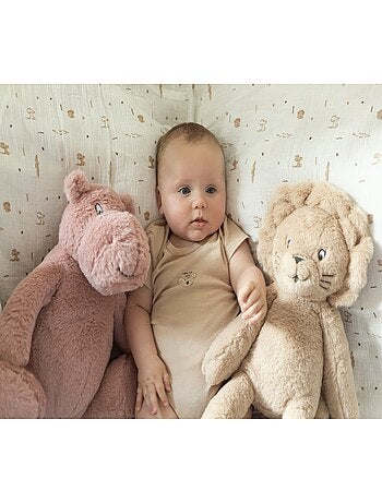 Grote babyknuffel cléo het nijlpaard 30 cm