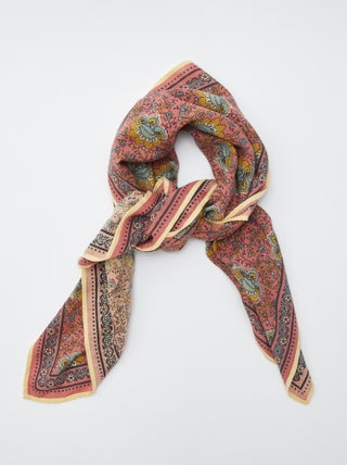 Grote foulard met print