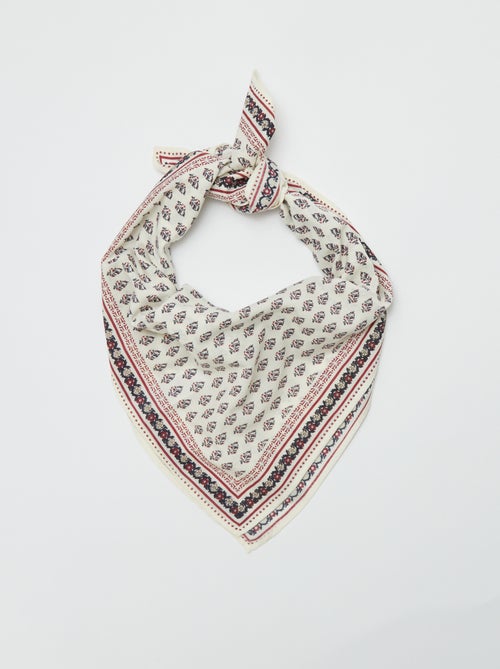 Grote foulard met print - Kiabi