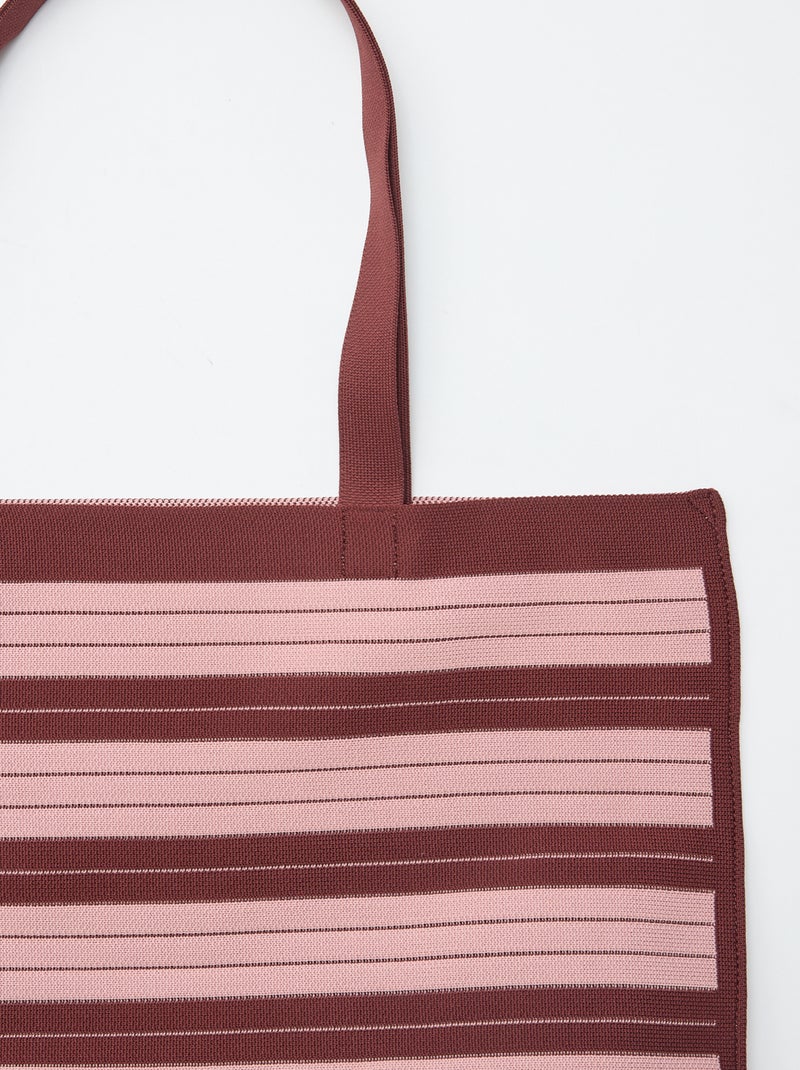 Grote gestreepte shopper Rose - Kiabi