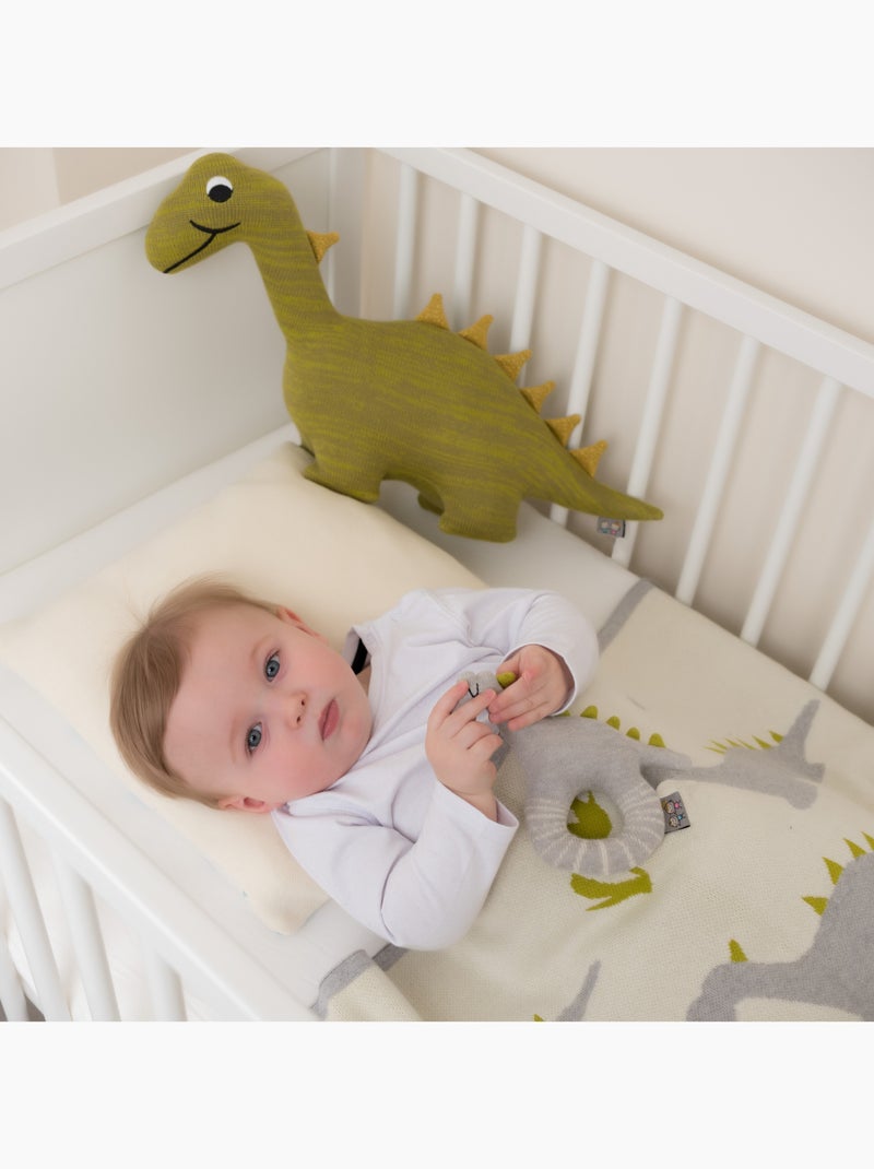 Grote katoenen dinosaurusknuffel Groen - Kiabi