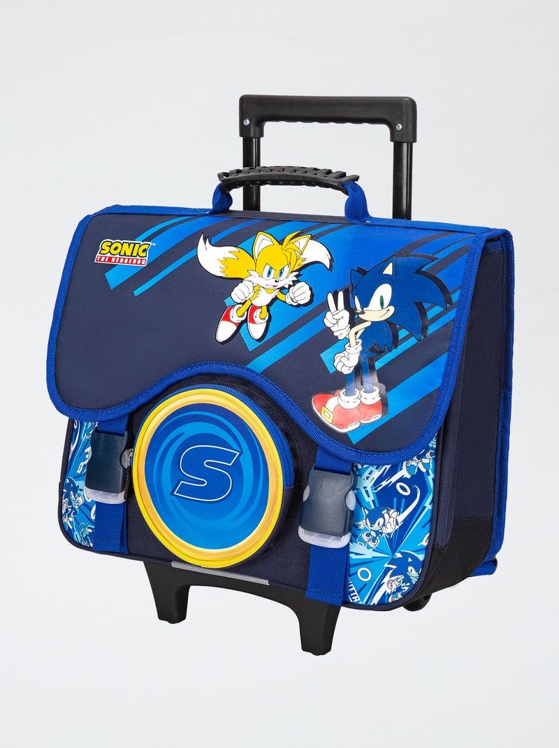 Grote schooltas met Sonic-print BLAUW - Kiabi