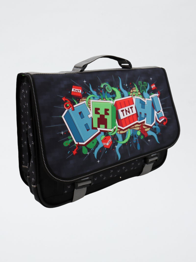 Grote schooltas 'Minecraft' Zwart - Kiabi