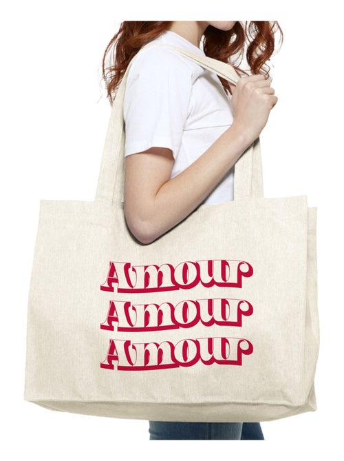 Grote shopper AMOUR FACE - Kiabi Grote shopper AMOUR FACE - Kiabi