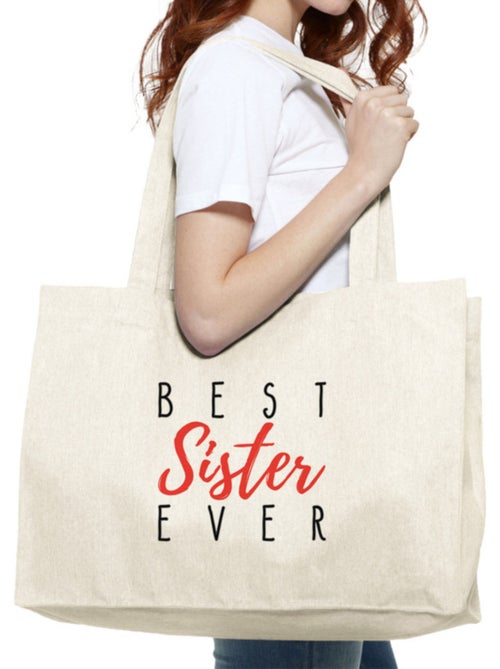 Grote shopper BEST SISTER EVER - Kiabi Grote shopper BEST SISTER EVER - Kiabi