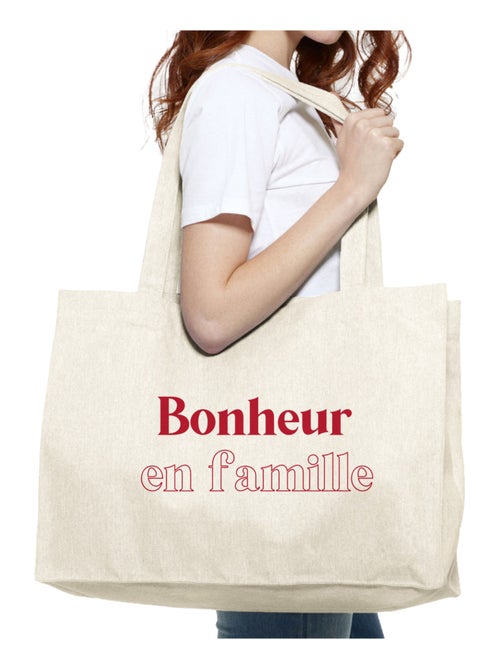 Grote shopper BONHEUR EN FAMILLE - Kiabi Grote shopper BONHEUR EN FAMILLE - Kiabi
