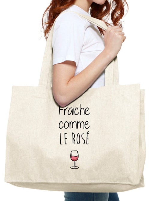 Grote shopper FRAÎCHE COMME LE ROSÉ - Kiabi Grote shopper FRAÎCHE COMME LE ROSÉ - Kiabi