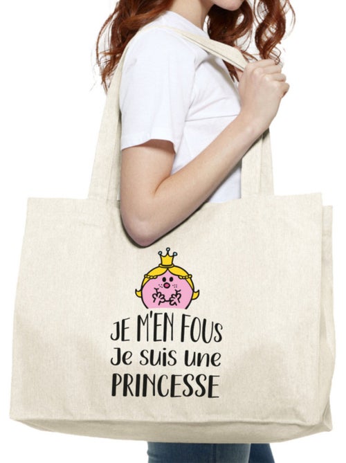 Grote shopper JE M EN FOUS JE SUIS UNE PRINCESSE - Kiabi Grote shopper JE M EN FOUS JE SUIS UNE PRINCESSE - Kiabi