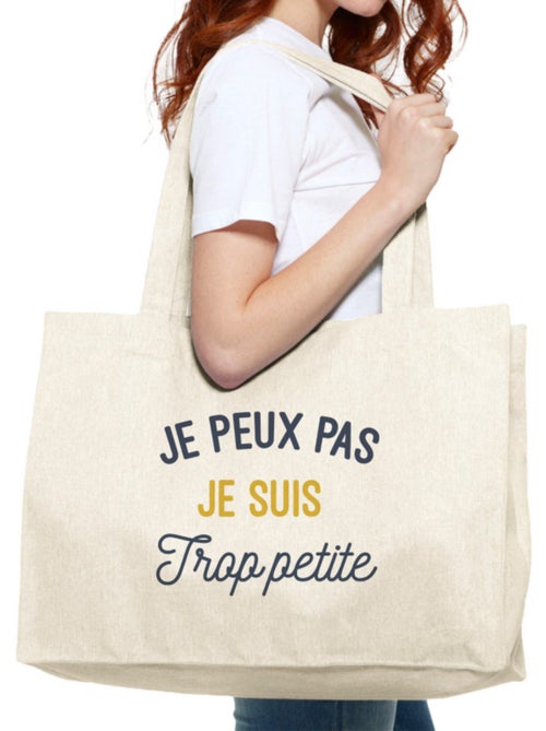 Grote shopper JE PEUX PAS JE SUIS TROP PETITE - Kiabi Grote shopper JE PEUX PAS JE SUIS TROP PETITE - Kiabi