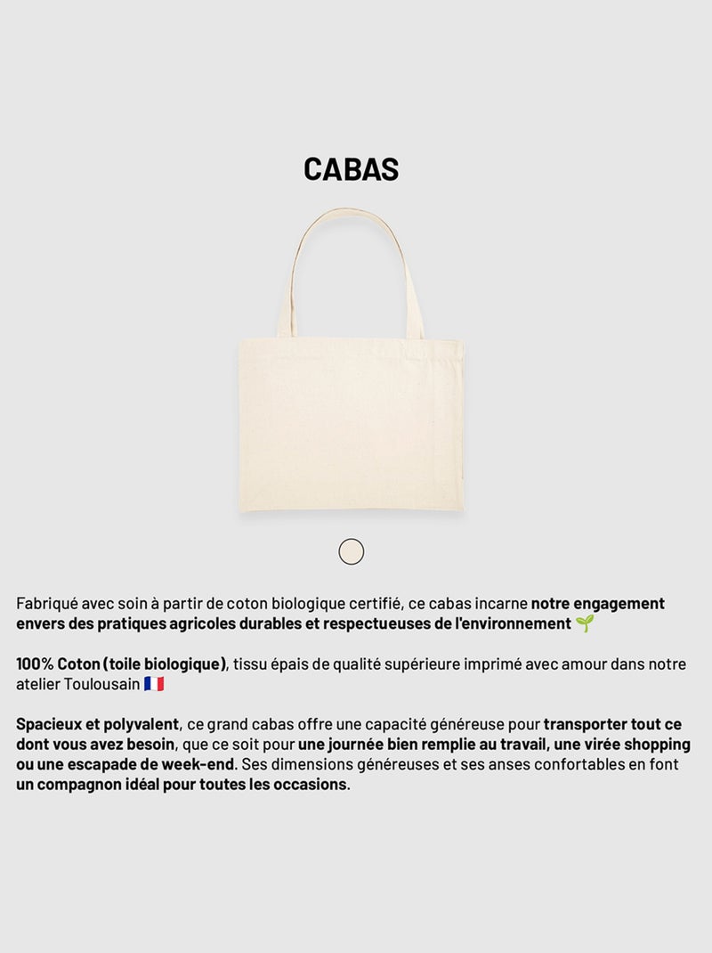 Grote shopper JE SUIS UNE TATA GENIALE Beige - Kiabi