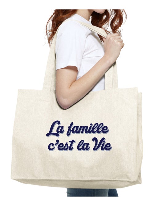 Grote shopper LA FAMILLE C'EST LA VIE - Kiabi Grote shopper LA FAMILLE C'EST LA VIE - Kiabi
