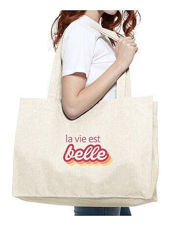 Grote shopper LA VIE EST BELLE ROSE