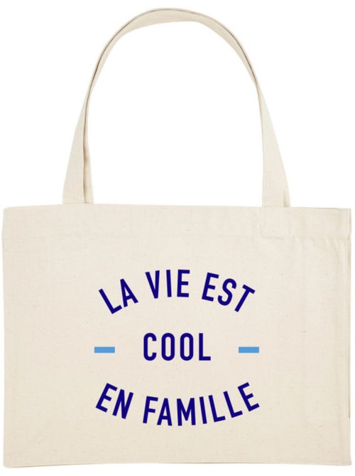 Grote shopper LA VIE EST COOL EN FAMILLE - Kiabi Grote shopper LA VIE EST COOL EN FAMILLE - Kiabi