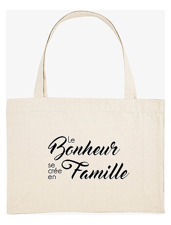 Grote shopper LE BONHEUR SE CRÉE EN FAMILLE