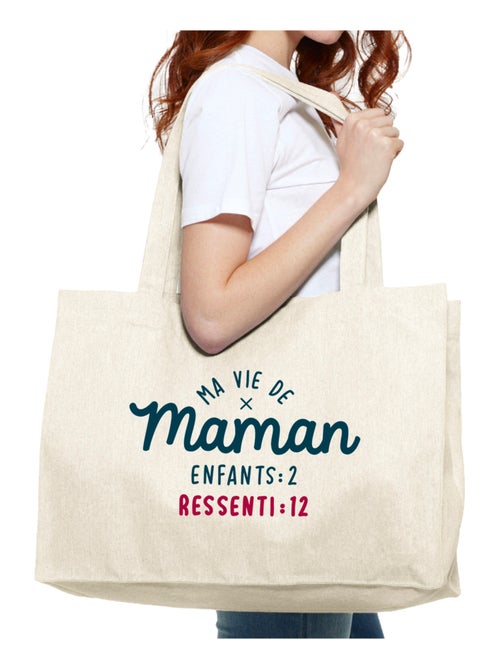 Grote shopper MA VIE DE MAMAN : ENFANTS 2 RESSENTI 12 - Kiabi Grote shopper MA VIE DE MAMAN : ENFANTS 2 RESSENTI 12 - Kiabi