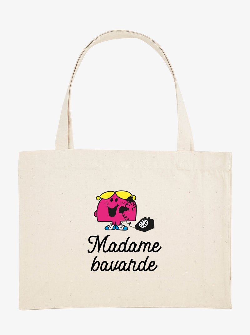 Grote shopper MADAME BAVARDE COEUR Beige - Kiabi