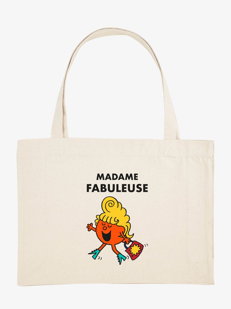 Grote shopper MADAME FABULEUSE Beige - Kiabi