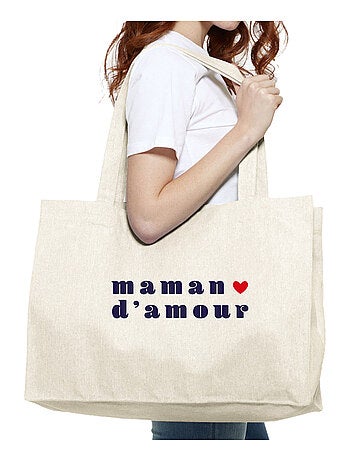 Grote shopper MAMAN D AMOUR 2 COEUR