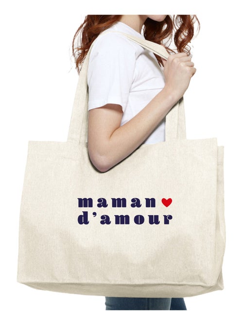 Grote shopper MAMAN D AMOUR 2 COEUR - Kiabi