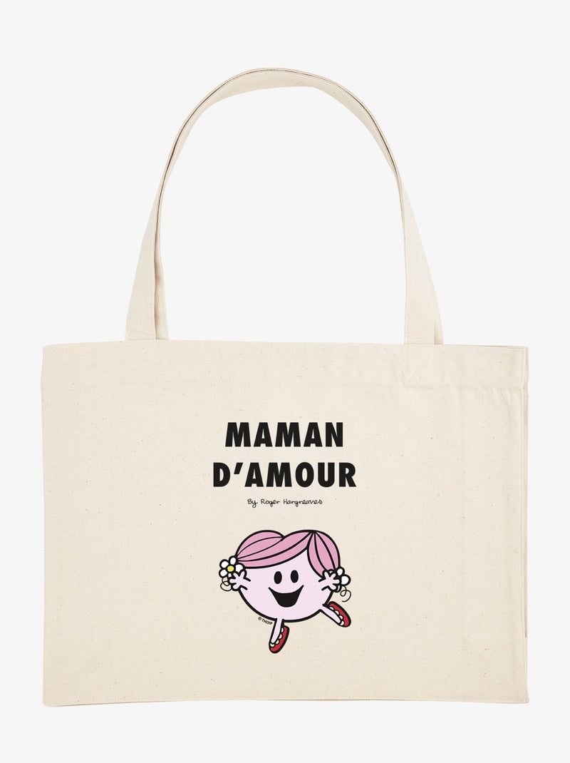 Grote shopper MAMAN D'AMOUR Beige - Kiabi